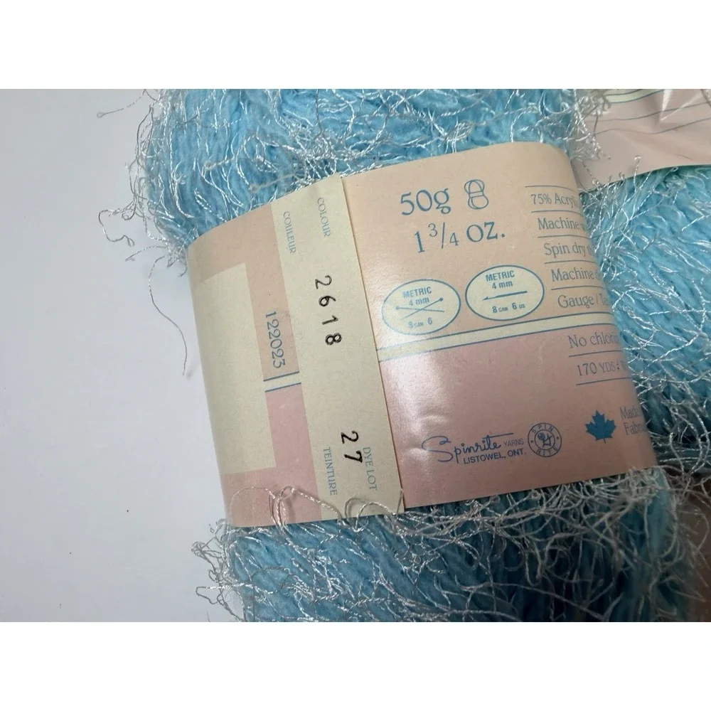 Spinrite Bouquet Romance Yarn 6 Skeins 170 Yd Pink Blue 75% Acrylic 25% Nylon‎